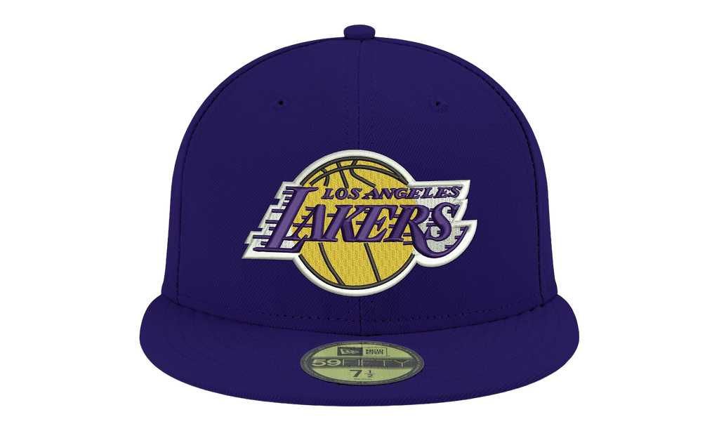 59FIFTY Los Angeles Lakers Basic Team Color Low Profile Fitted Hat Purple / Gray - Under Brim NE1049