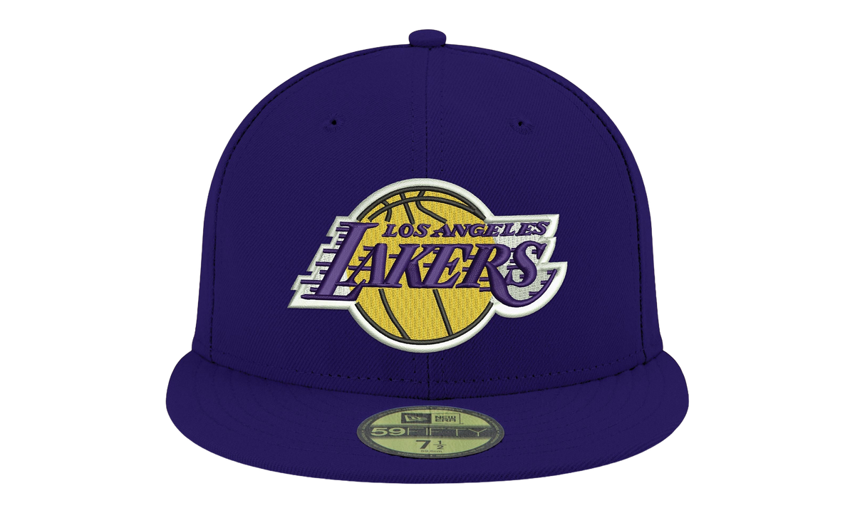 59FIFTY Los Angeles Lakers Basic Team Color Low Profile Fitted Hat Purple / Gray - Under Brim NE1049