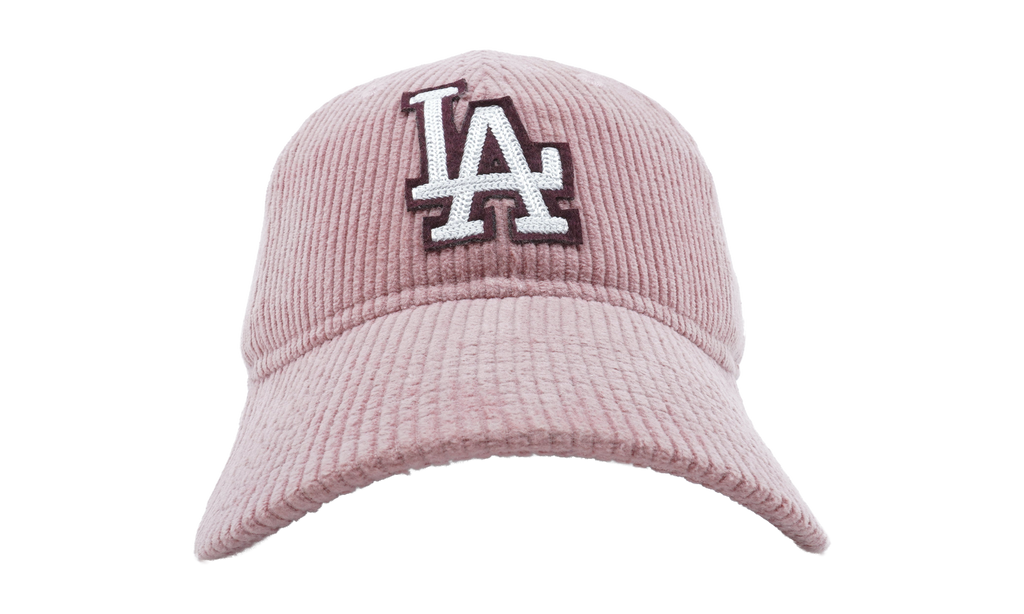 9TWENTY Los Angeles Dodgers Adjustable Hat Pink - Corduroy NE848