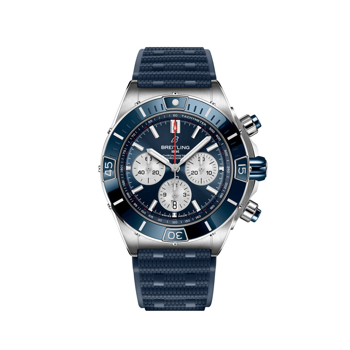Breitling Silicone Bracelet Mechanical Watch #96675