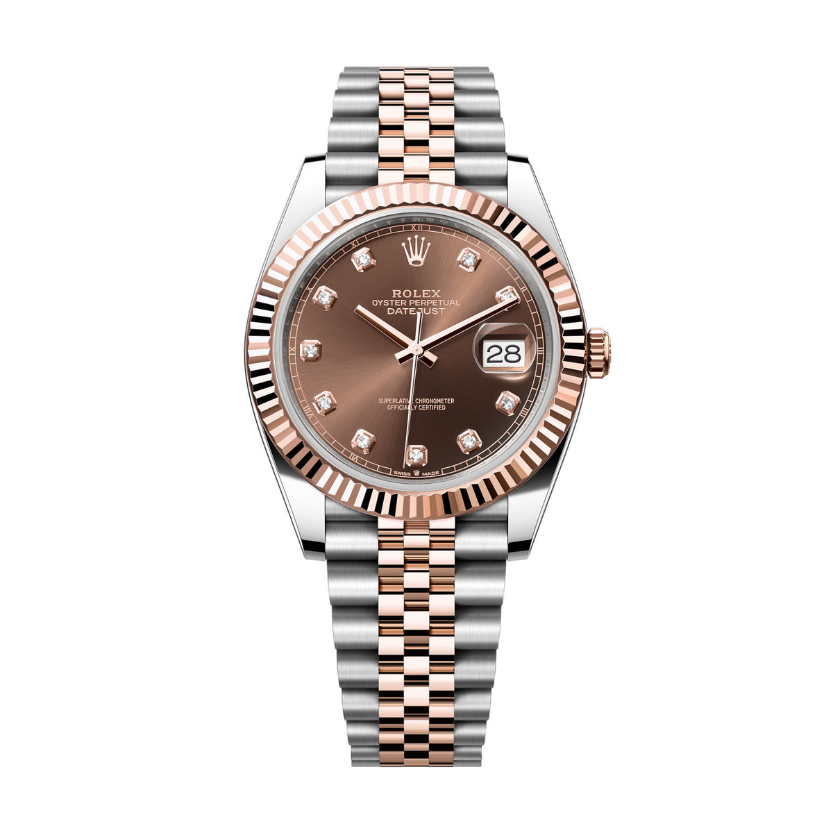 Rolex Men's 41mm Gold Dial Oyster Logbook Series Automatic Mechanical Movement 100m Water Resistant Watch #97927
