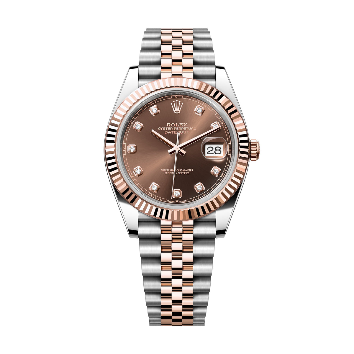Rolex Men's 41mm Gold Dial Oyster Logbook Series Automatic Mechanical Movement 100m Water Resistant Watch #97927