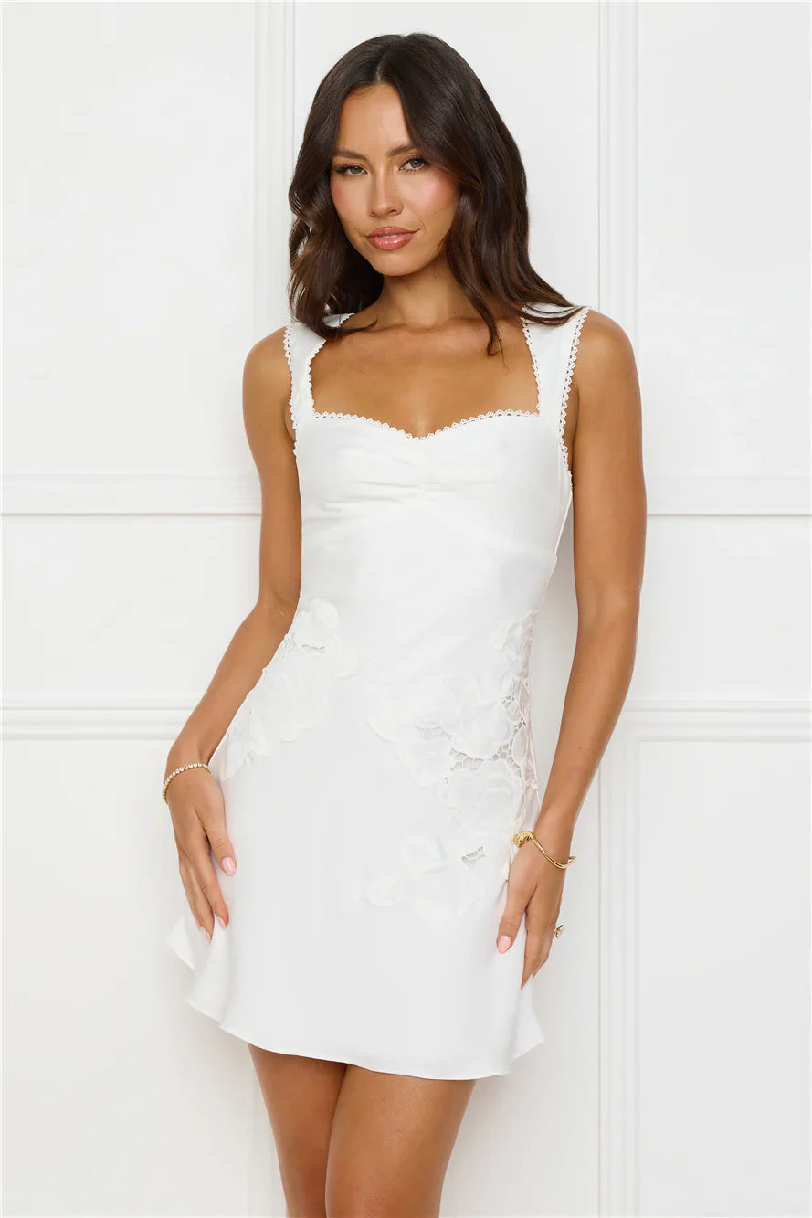 LADIESSTREETX Pearl Satin Muse Mini Dress