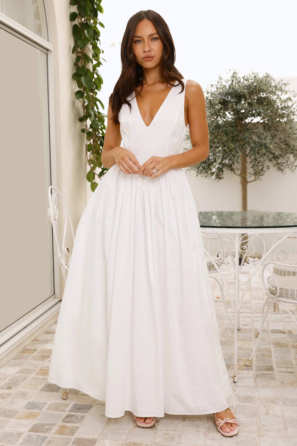 Love In The Maldives Maxi Dress White