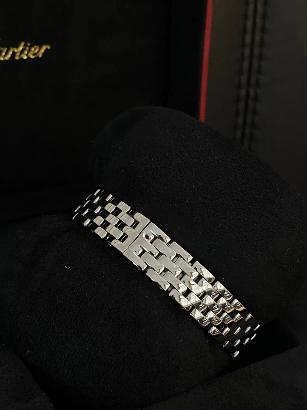 Cartier Cheetah Collection Silver Fashion Small Square Watch #96317