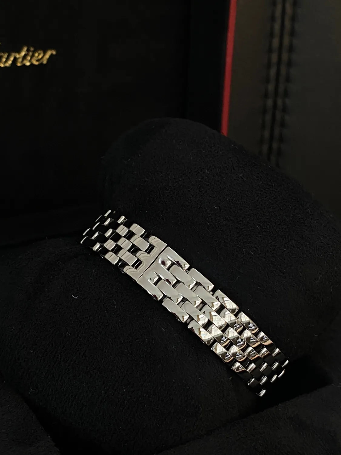 Cartier Cheetah Collection Silver Fashion Small Square Watch #96317