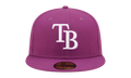 59FIFTY Tampa Bay Rays Fitted Hat Sparkling Grape / Grey - Under Brim NE1065