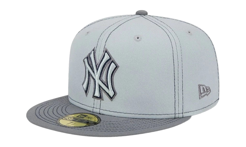 59FIFTY New York Yankees Gray Pop Fitted Hat Gray / Black - Stitch NE881
