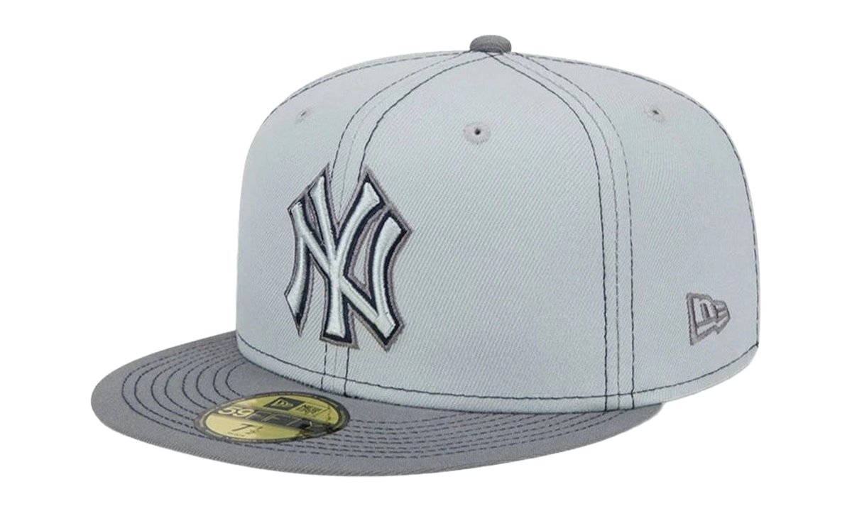 59FIFTY New York Yankees Gray Pop Fitted Hat Gray / Black - Stitch NE881