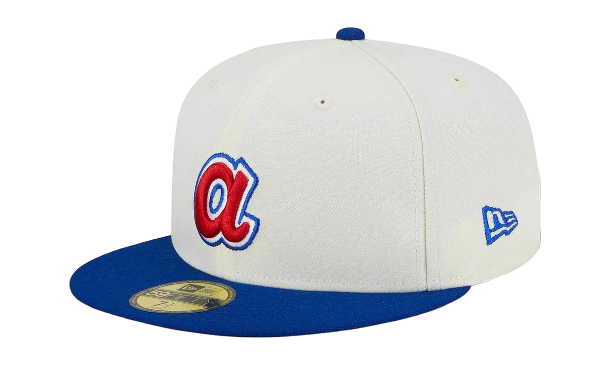 59FIFTY Atlanta Braves 2000 All Star Game Retro E1 Fitted Hat Cream / Royal Blue NE874