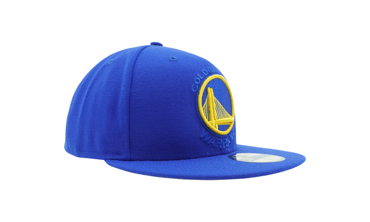 59FIFTY Golden State Warriors Logo Popped Fitted Hat Royal Blue NE1130
