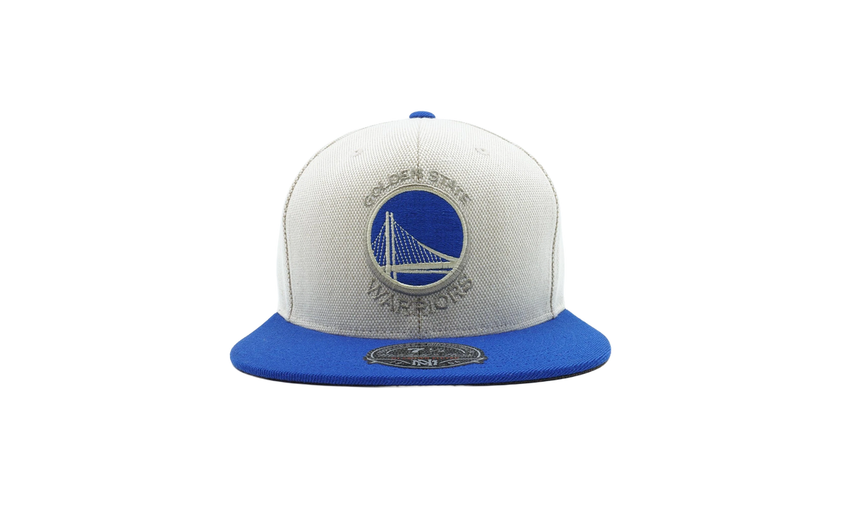NBA Oxford Fitted Cap Golden State Warriors - Cream / Blue G500K 014 5WARRI