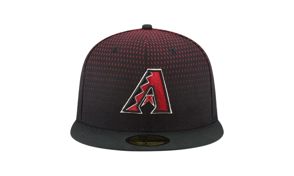 59FIFTY Arizona Diamondbacks 2017 Low Profile Authentic Fitted Hat Red Diamond Pattern / Black - Brim NE626
