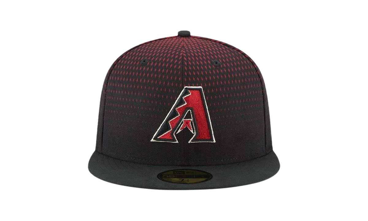 59FIFTY Arizona Diamondbacks 2017 Low Profile Authentic Fitted Hat Red Diamond Pattern / Black - Brim NE626