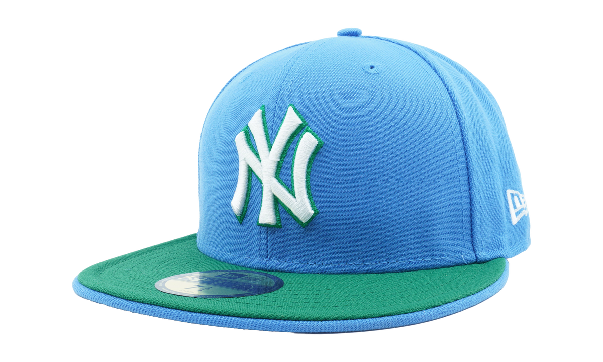 59FIFTY New York Yankees 1999 World Series Fitted Hat Sky Blue / Green - Brim / Sky Blue - Under Brim NE1106