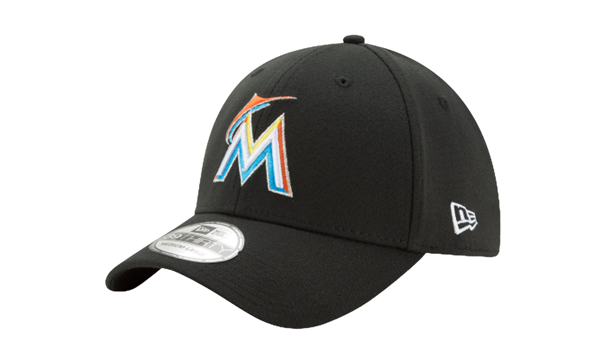 39THIRTY Miami Marlins Flex Fit Hat Black NE583