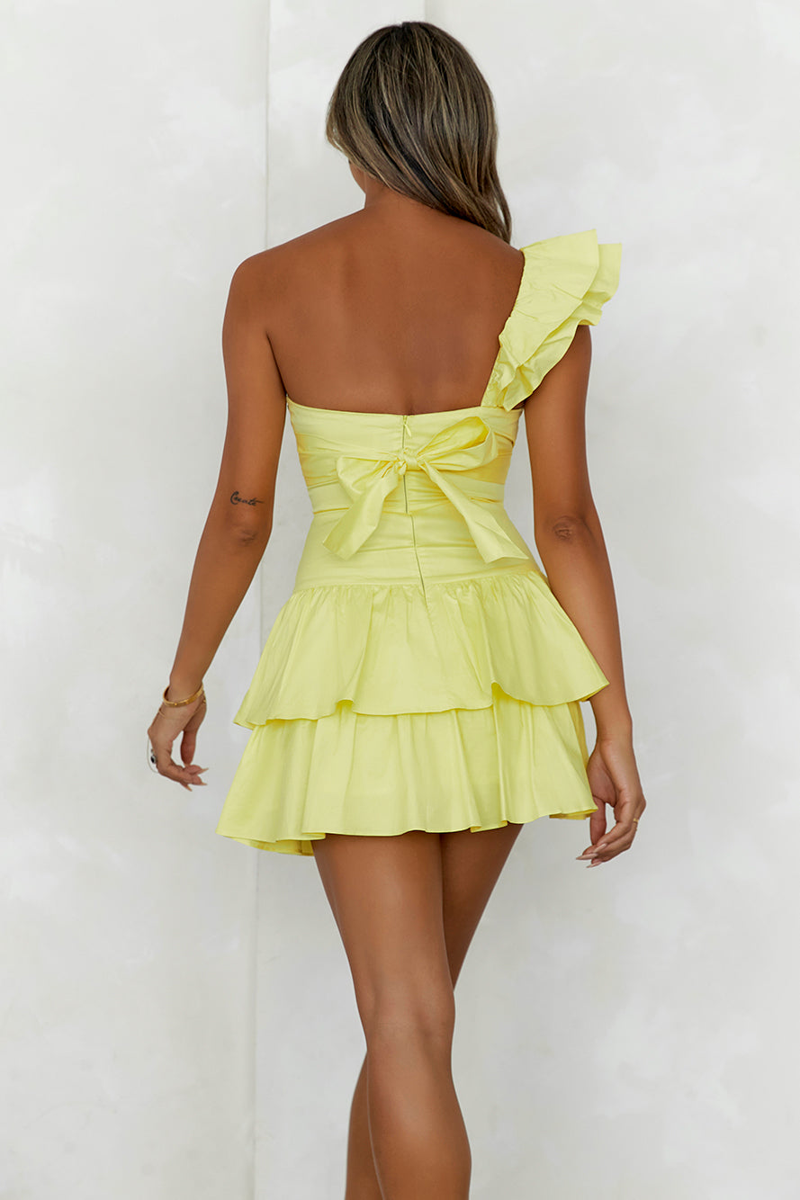 LADIESSTREETX Soleil Cutout Ruffle Mini Dress