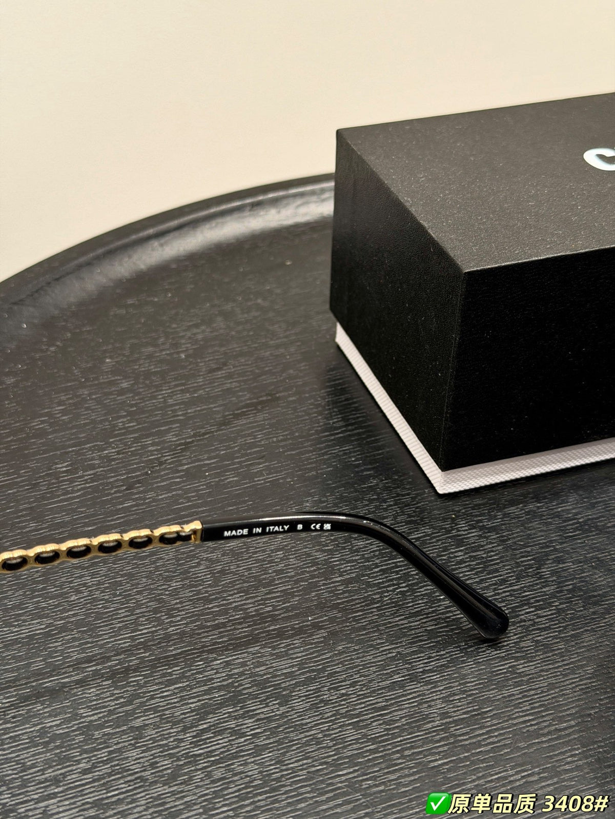 3408-Q-A Chain Detail Cat-Eye Optical Glasses