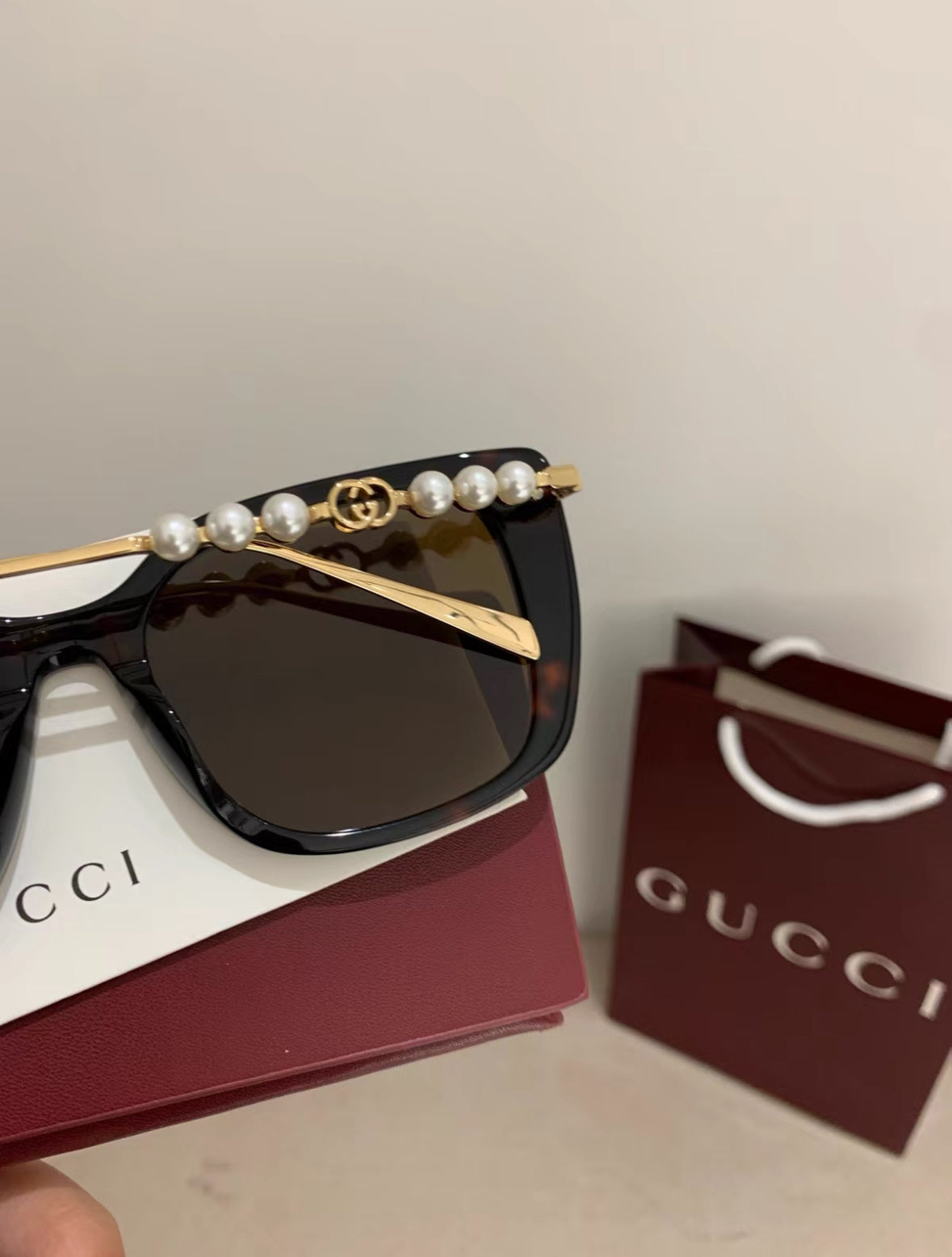 Pearl Cat-Eye Sunglasses