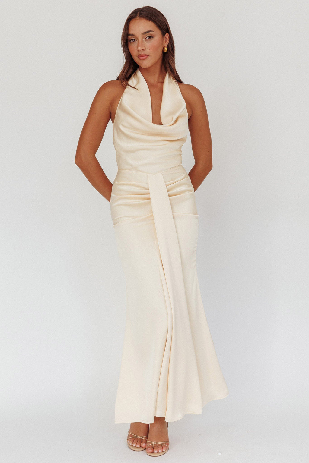 Nariah Cowl Neck Maxi Dress Butter