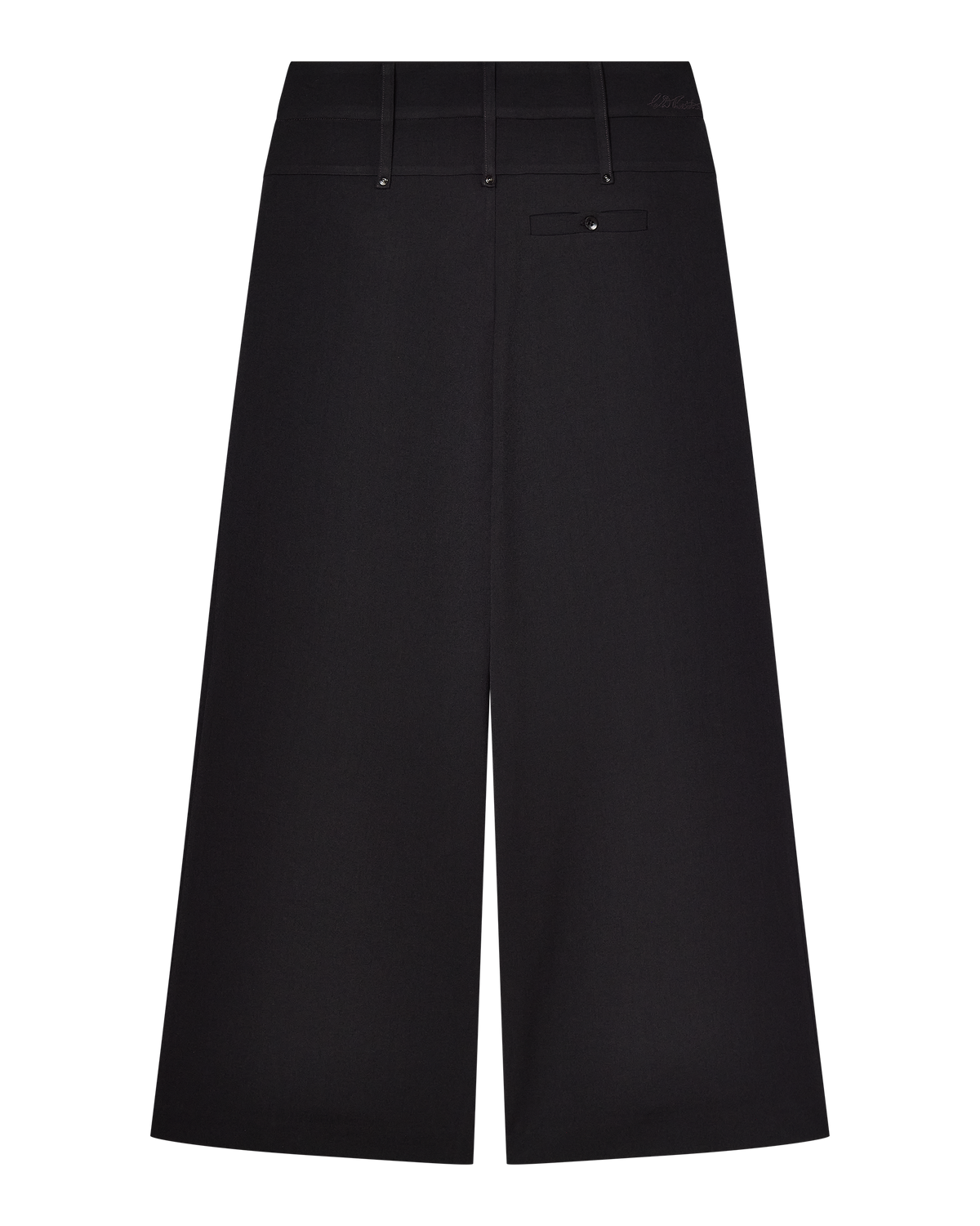 CHARLOTTE WIDE LEG PLEAT PANT - BLACK