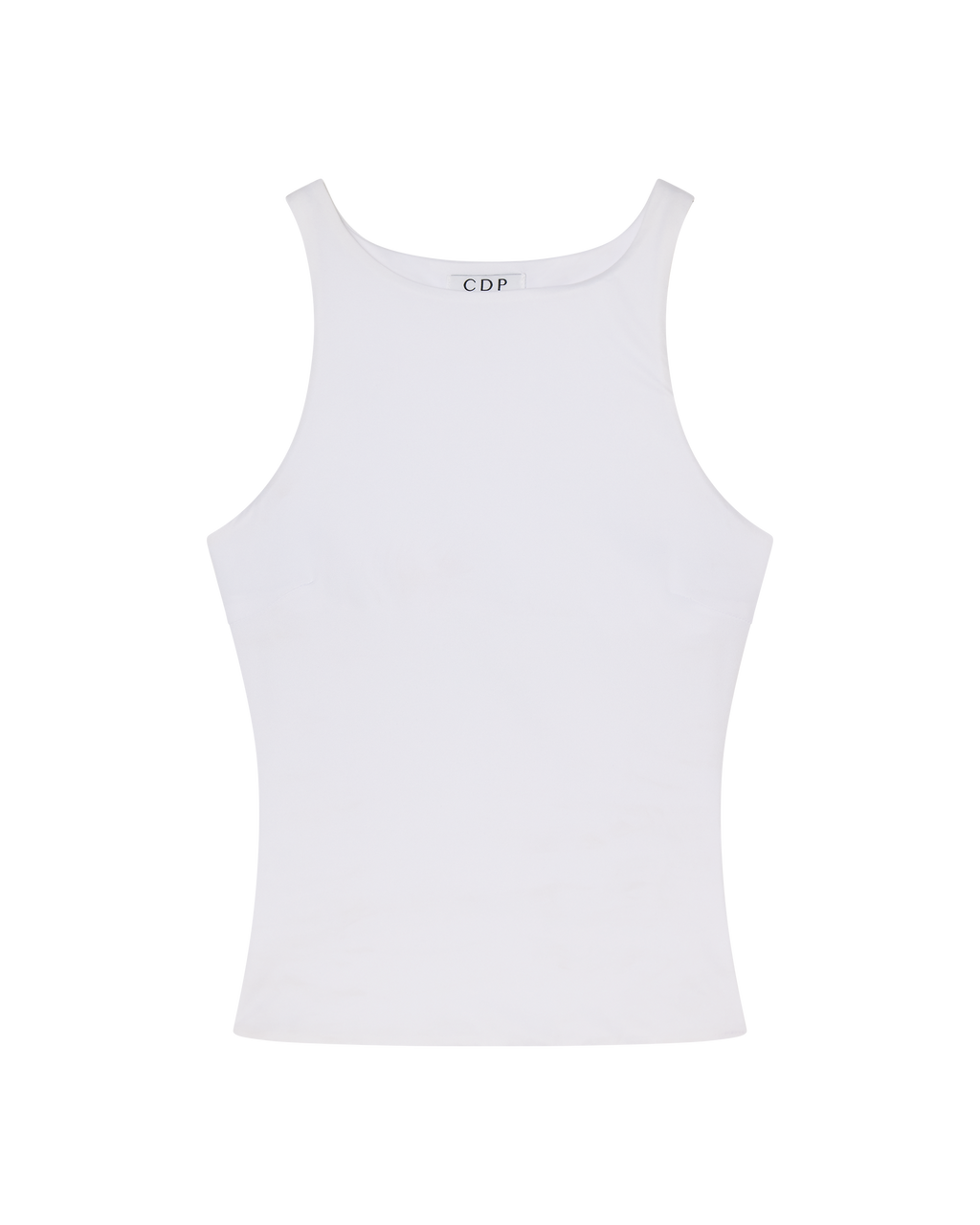 SOPHIE BASIC SLEEVELESS TANK WITH SHELF BRA - WHITE