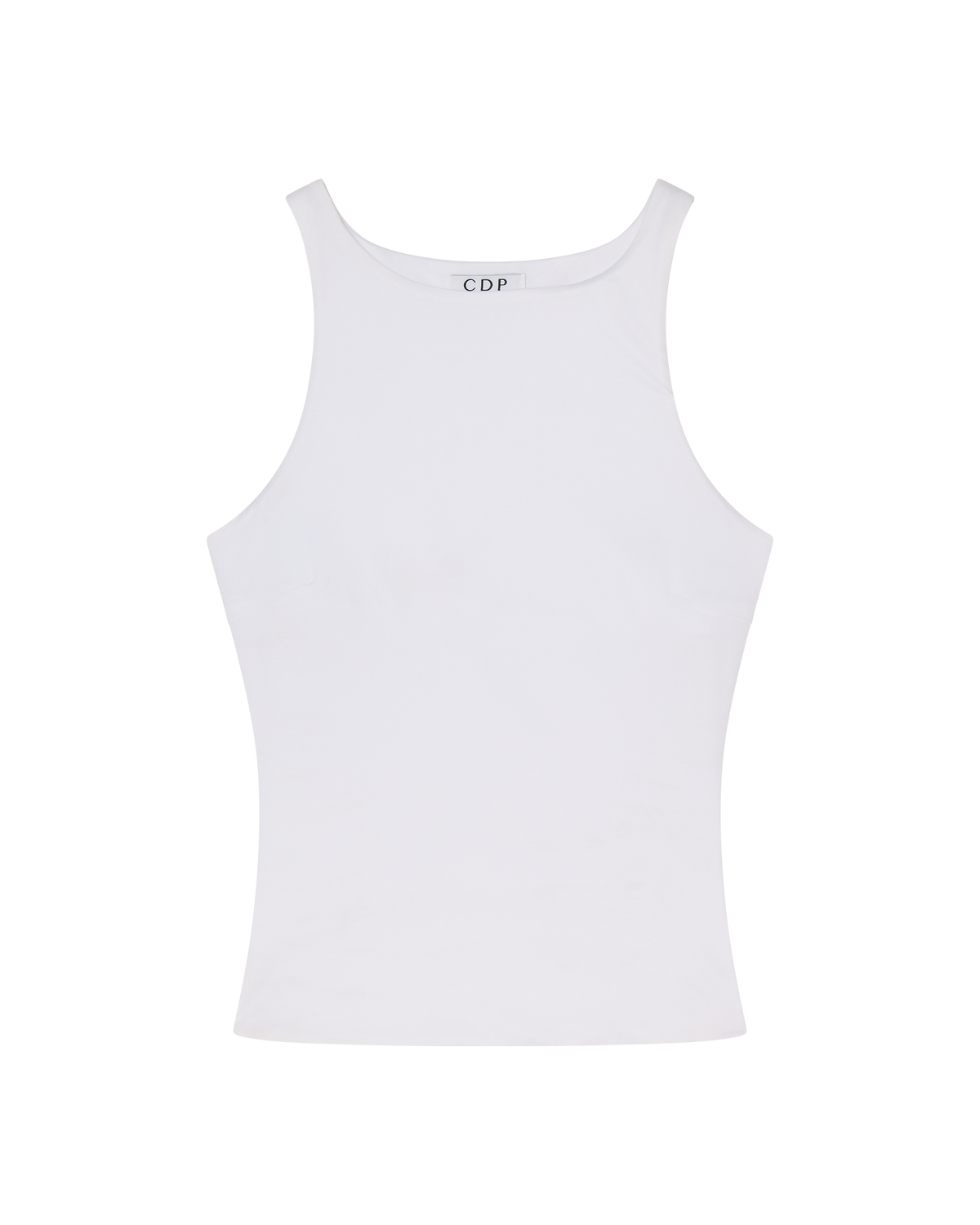 SOPHIE BASIC SLEEVELESS TANK WITH SHELF BRA - WHITE