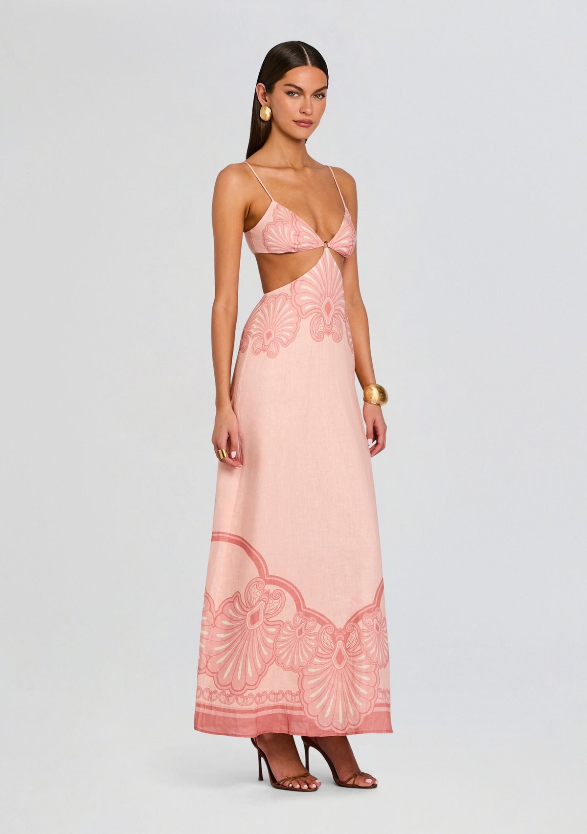 LADIESSTREETX Fuchsia Muse Maxi Dress