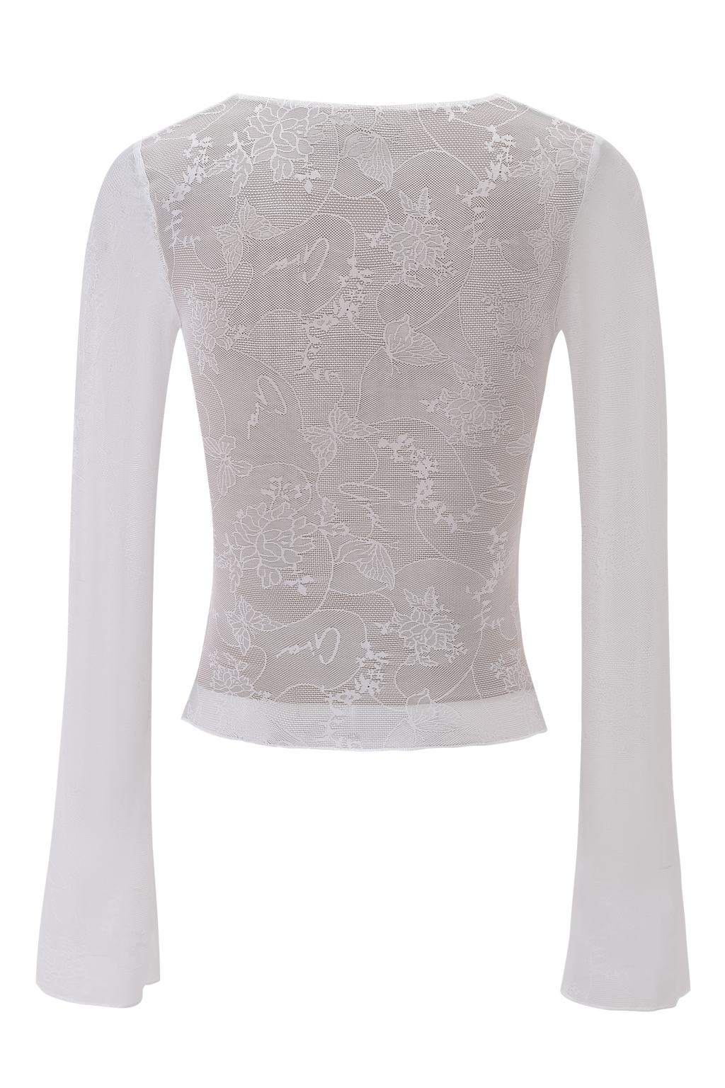 YVETTE TOP - WHITE : BUTTERFLY LACE
