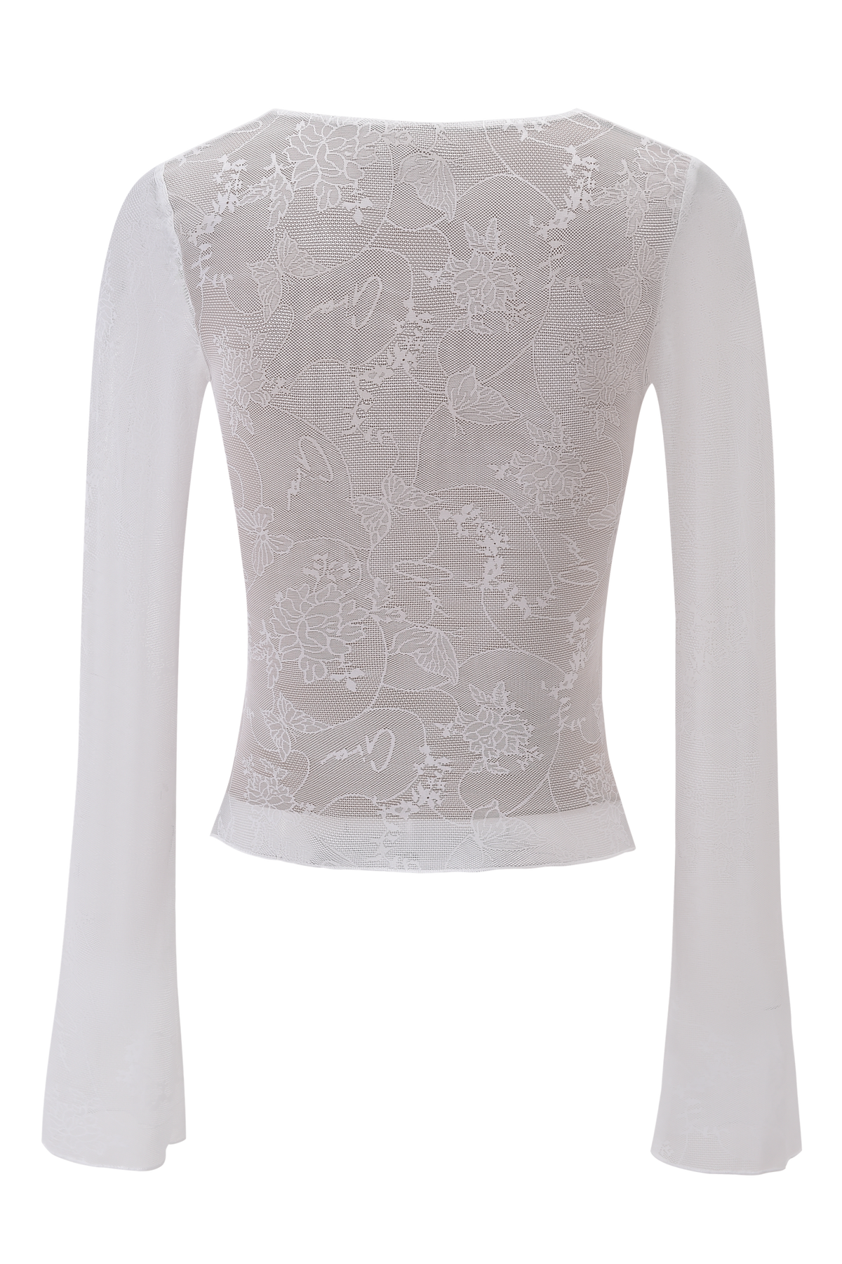 YVETTE TOP - WHITE : BUTTERFLY LACE