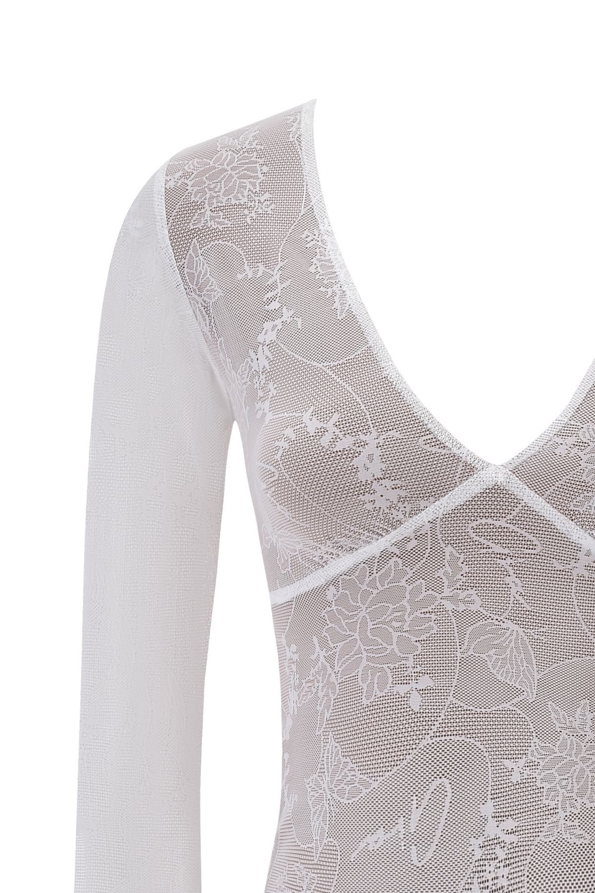 YVETTE TOP - WHITE : BUTTERFLY LACE