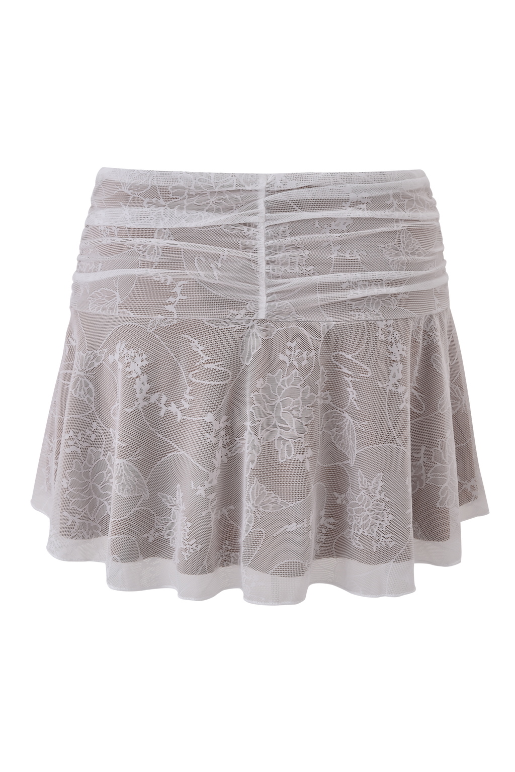 YVETTE SKIRT - WHITE : BUTTERFLY LACE