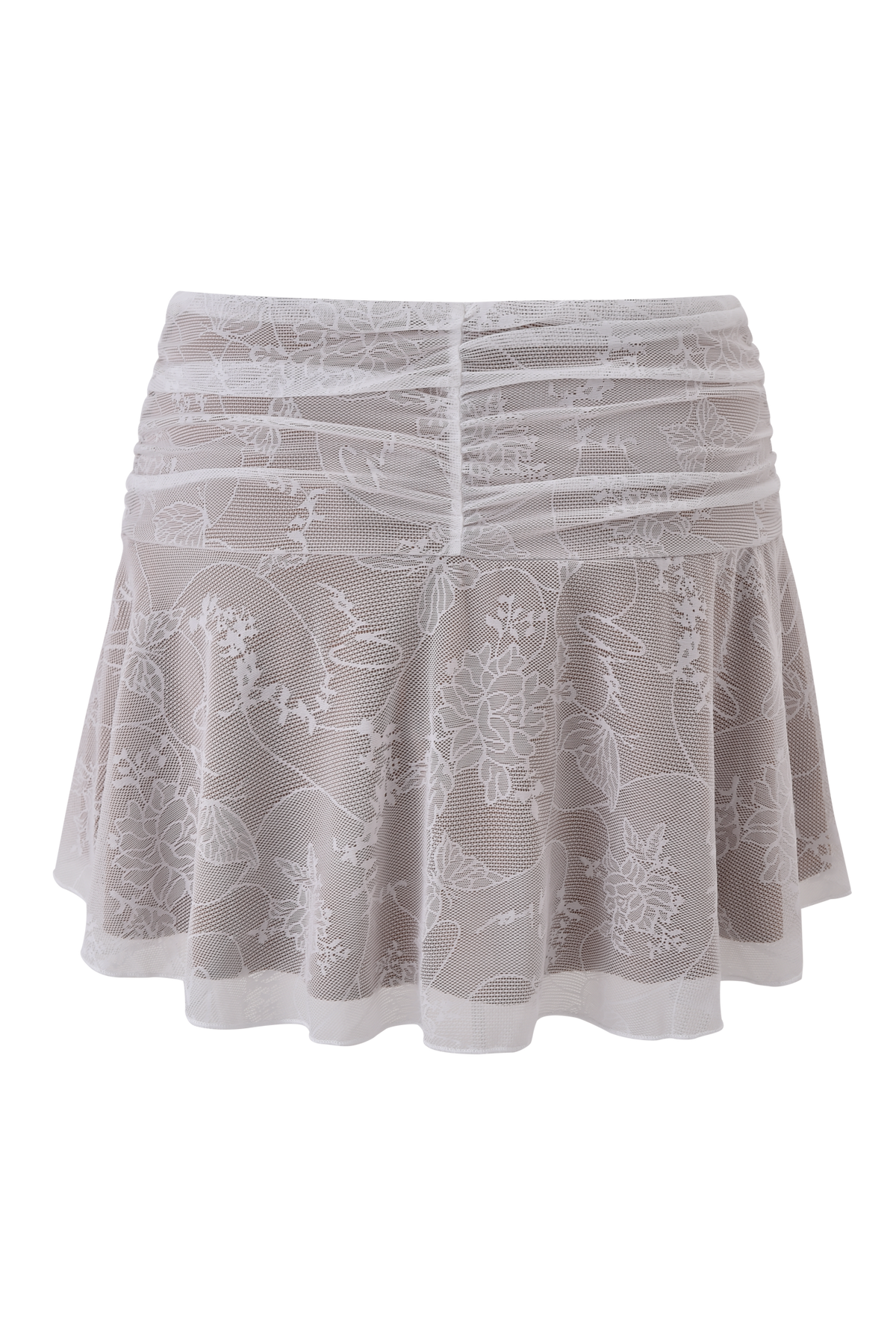 YVETTE SKIRT - WHITE : BUTTERFLY LACE