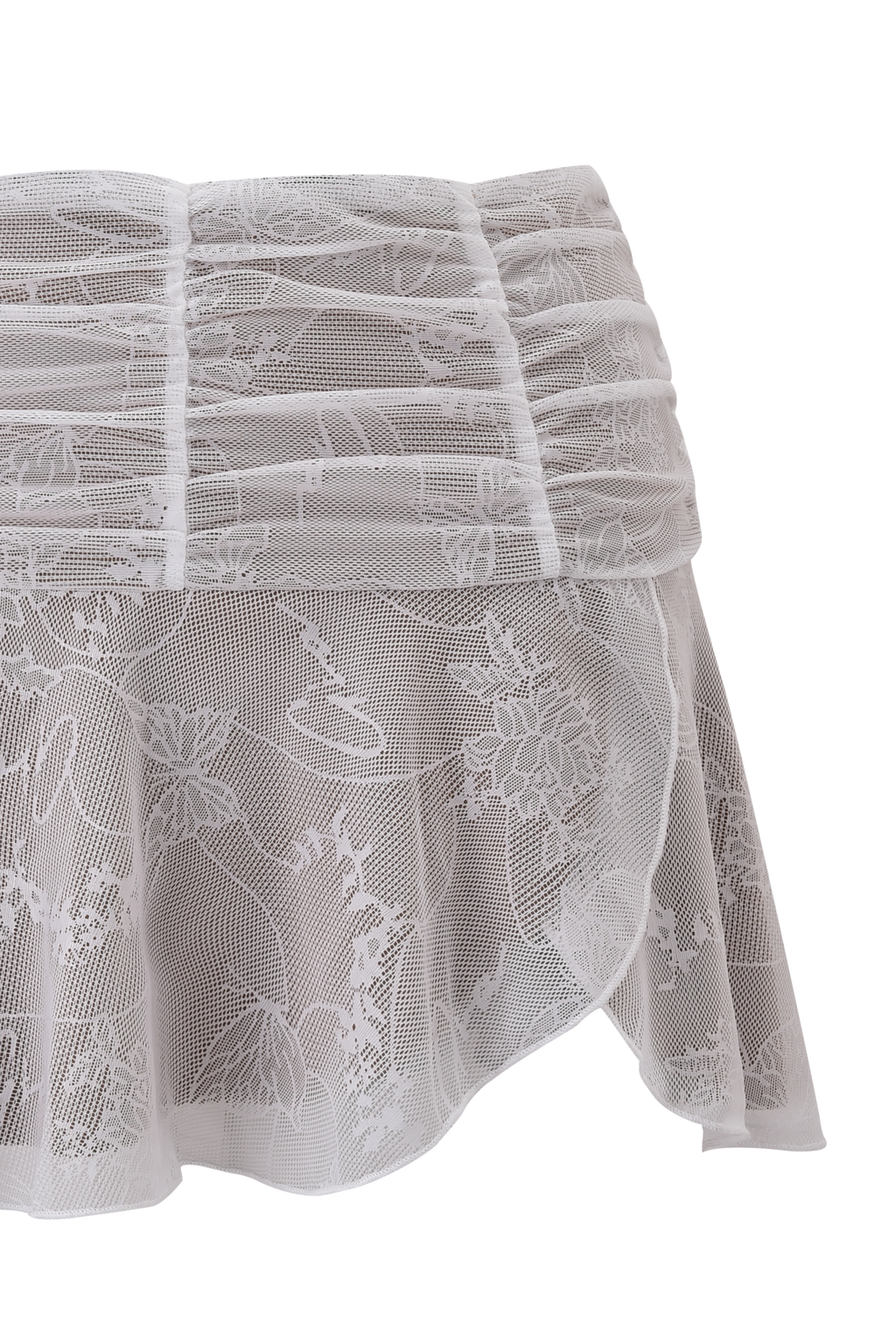 YVETTE SKIRT - WHITE : BUTTERFLY LACE