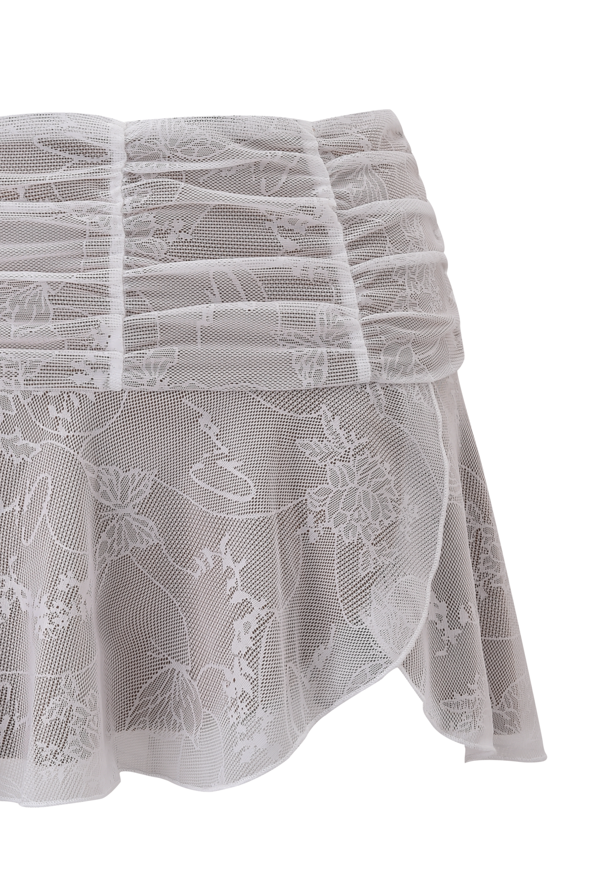 YVETTE SKIRT - WHITE : BUTTERFLY LACE