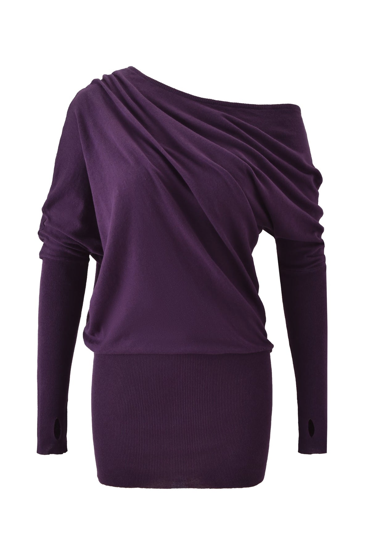 GISELLE MINI DRESS - PLUM