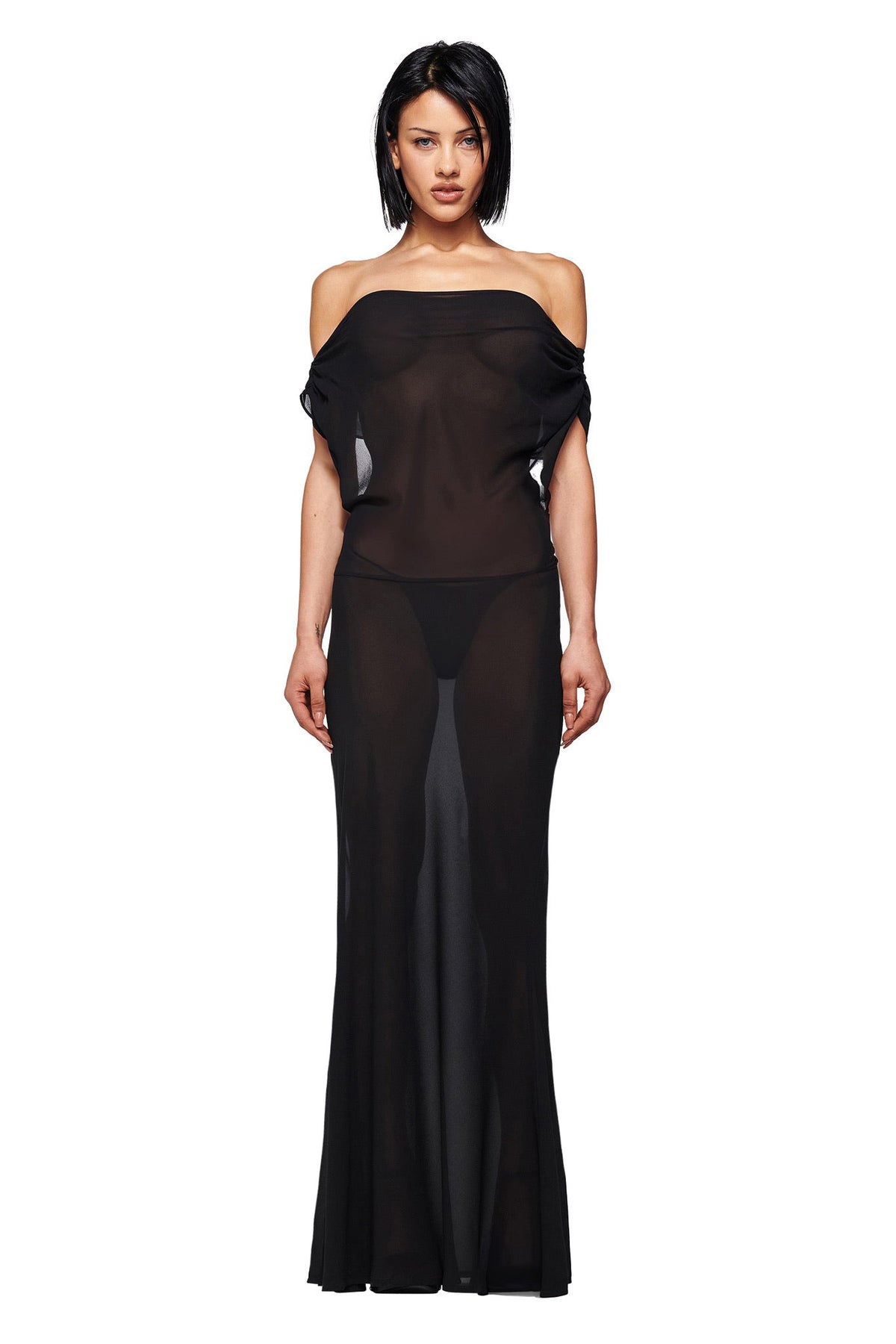 KAHLO MAXI DRESS - BLACK