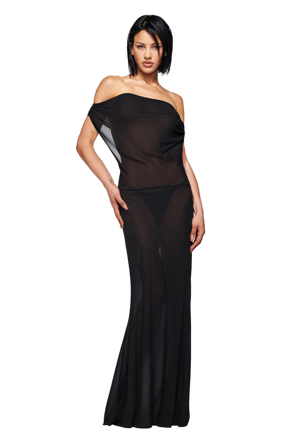 KAHLO MAXI DRESS - BLACK
