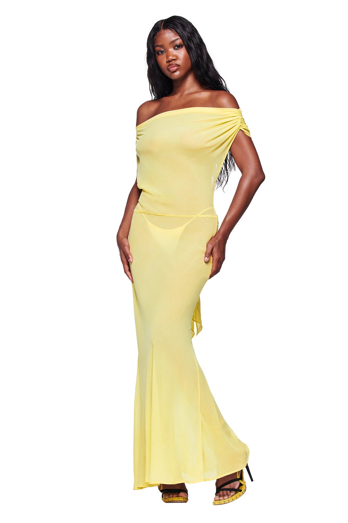 KAHLO MAXI DRESS - YELLOW