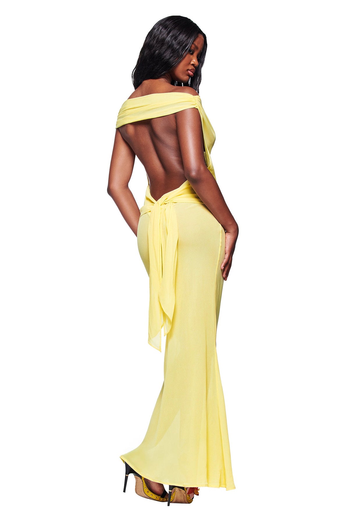 KAHLO MAXI DRESS - YELLOW