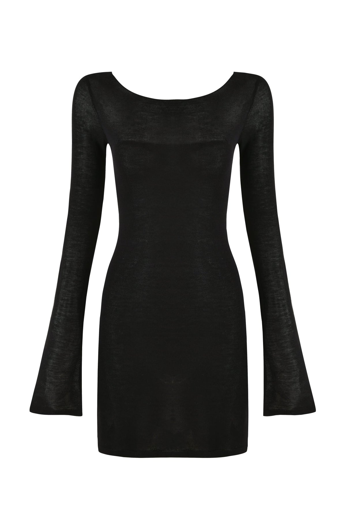 VIOLET KNIT DRESS - BLACK