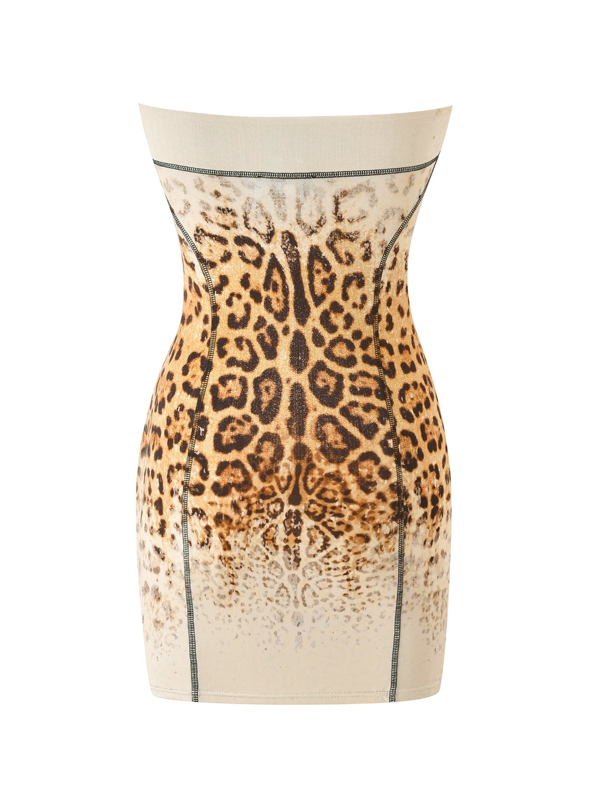 BLARE TUBE MINI DRESS - CREAM FADED PANTHERA