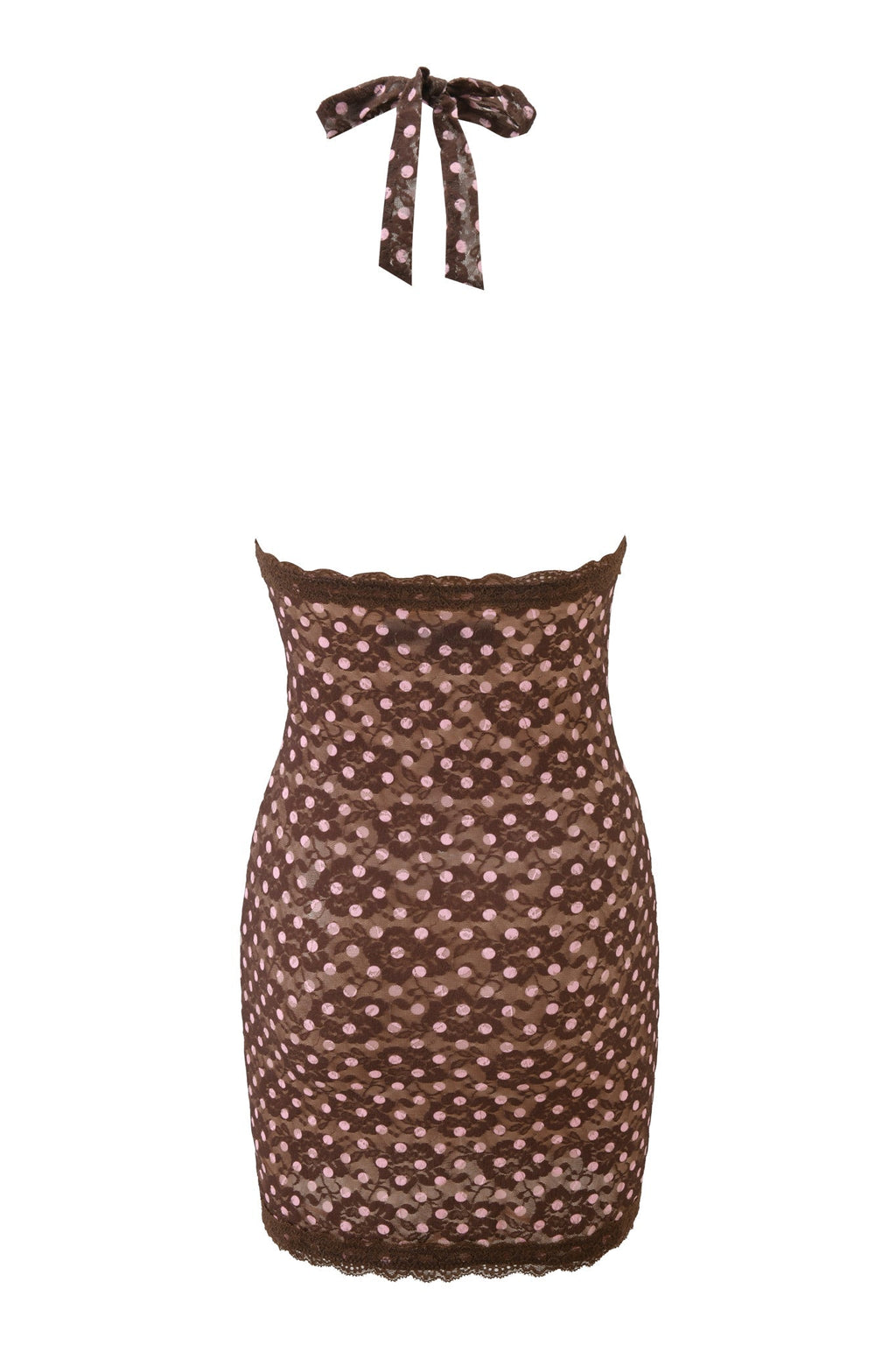GEM MINI DRESS - PINK CHOCOLATE