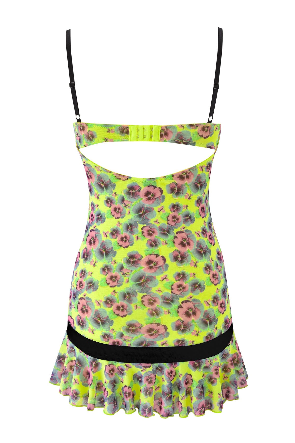 SUZIE MESH AND LACE MINI DRESS - SASSY PANSY