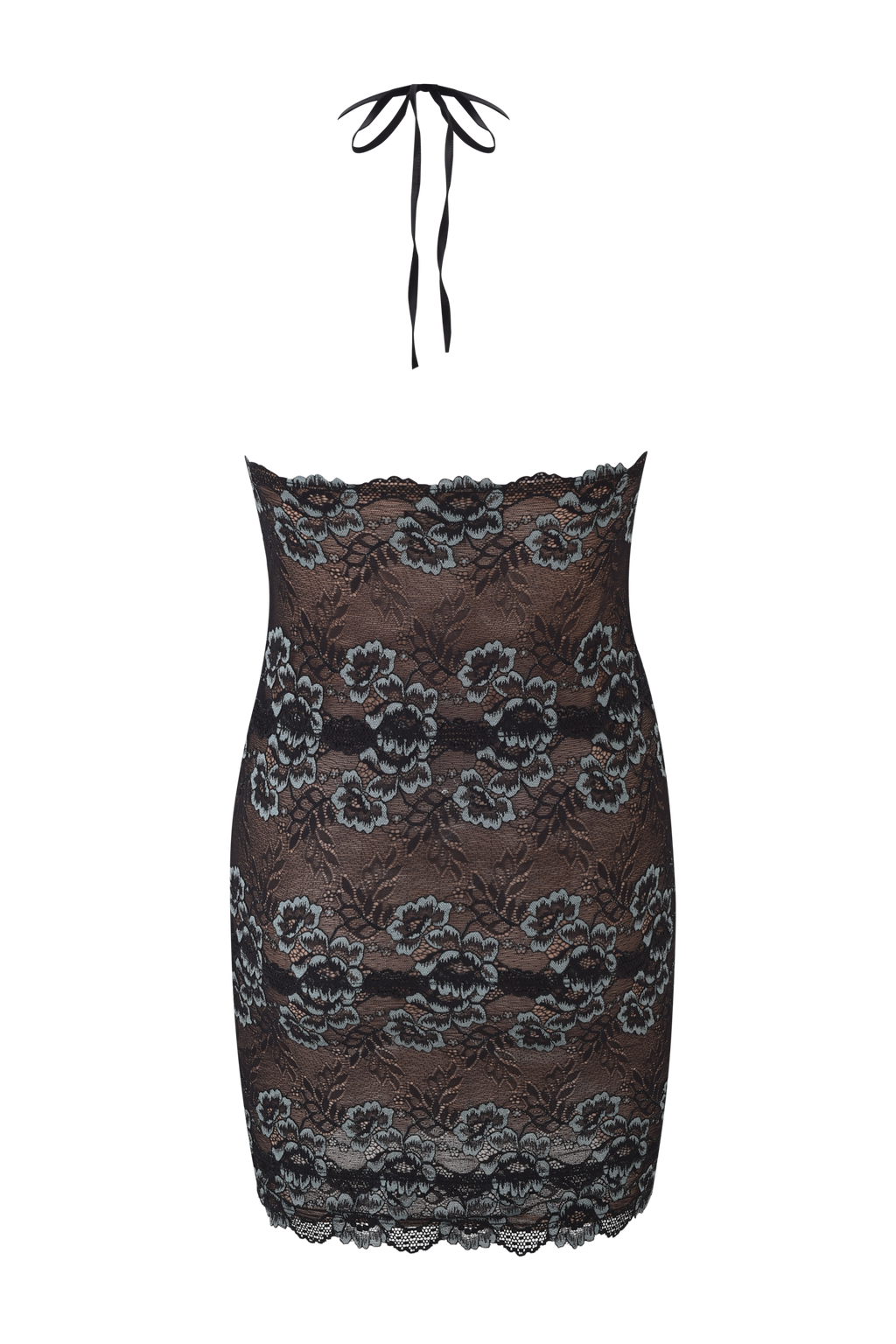 GEM MINI DRESS - BLACK BLUE