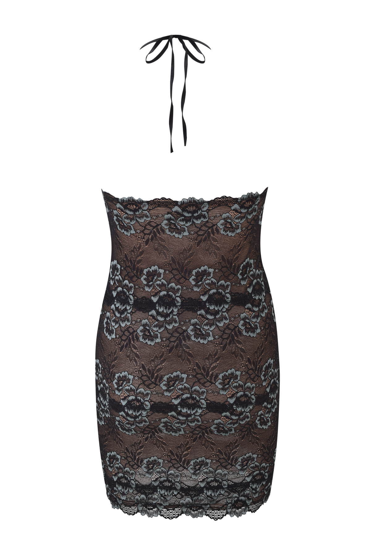 GEM MINI DRESS - BLACK BLUE