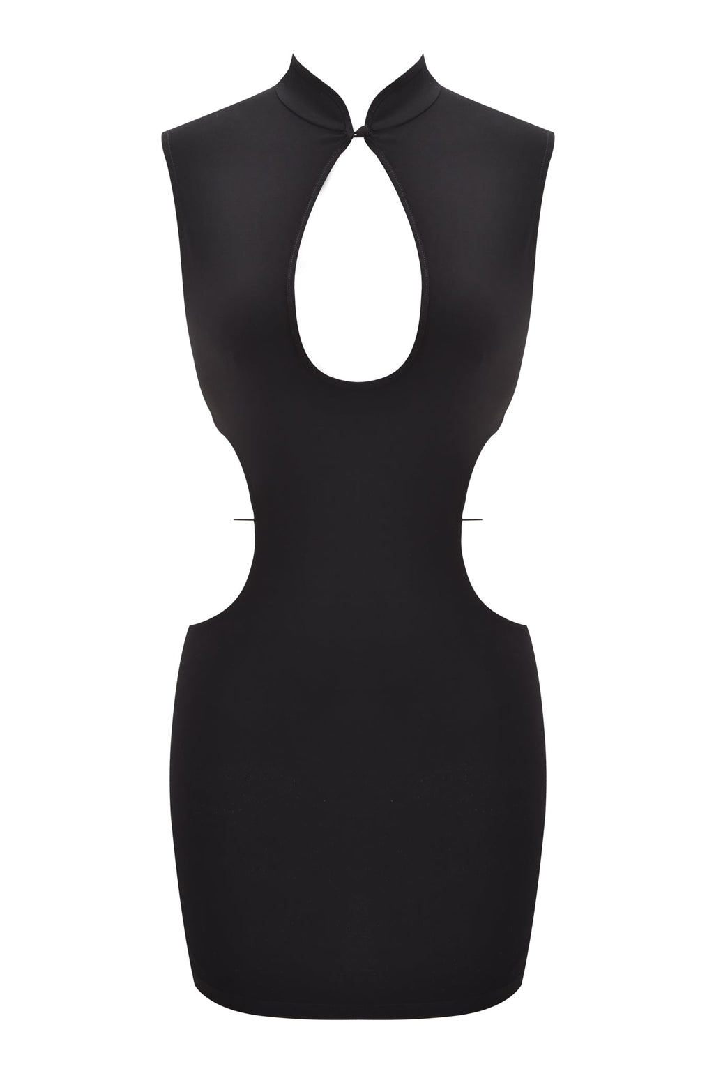 LARISA BACKLESS STRAP MINI DRESS - BLACK