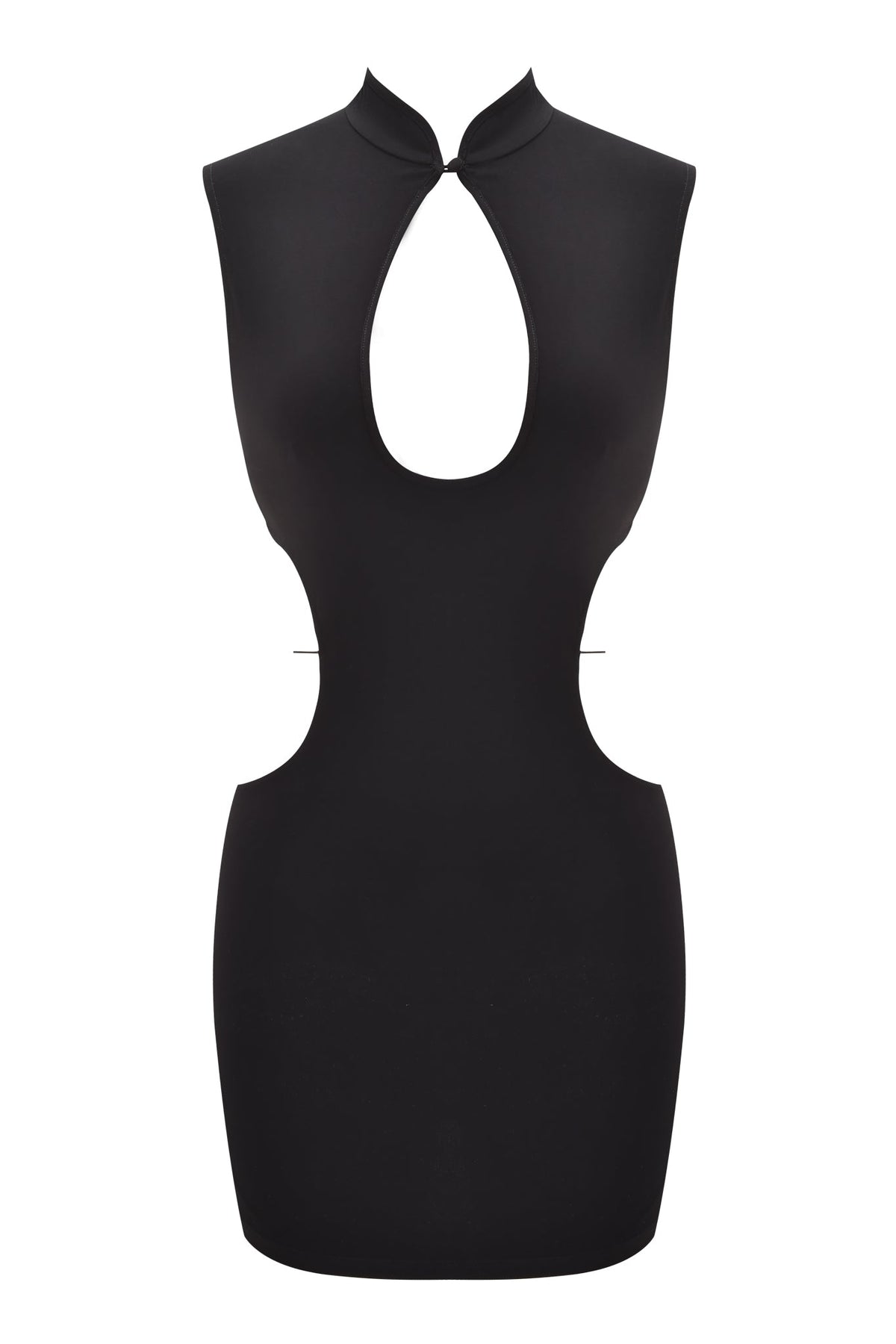 LARISA BACKLESS STRAP MINI DRESS - BLACK