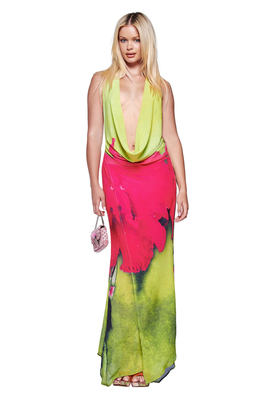 SAMANTHA MAXI DRESS - ORCHID PRINT