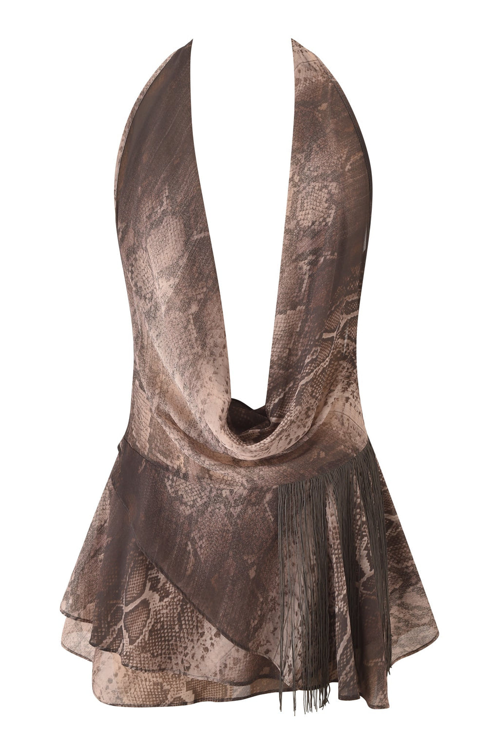 ROSANNA SLEEVELESS MINI DRESS - SNAKE